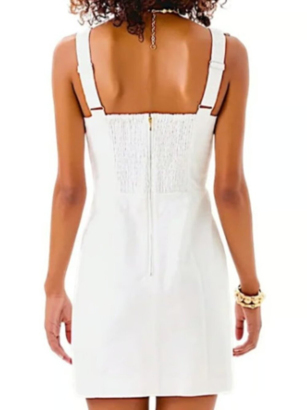LILLY PULITZER WHITE ISLEEN SKIRTEED ROMPER DRESS NWT $220 12 - Picture 4 of 13